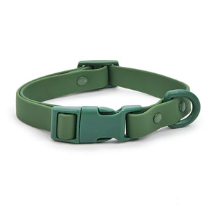 Sport Dog Collar with Quick-Release Buckle - green sport collar, active dog collar for running training