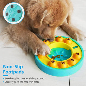 Dog puzzle feeder toy for interactive feeding