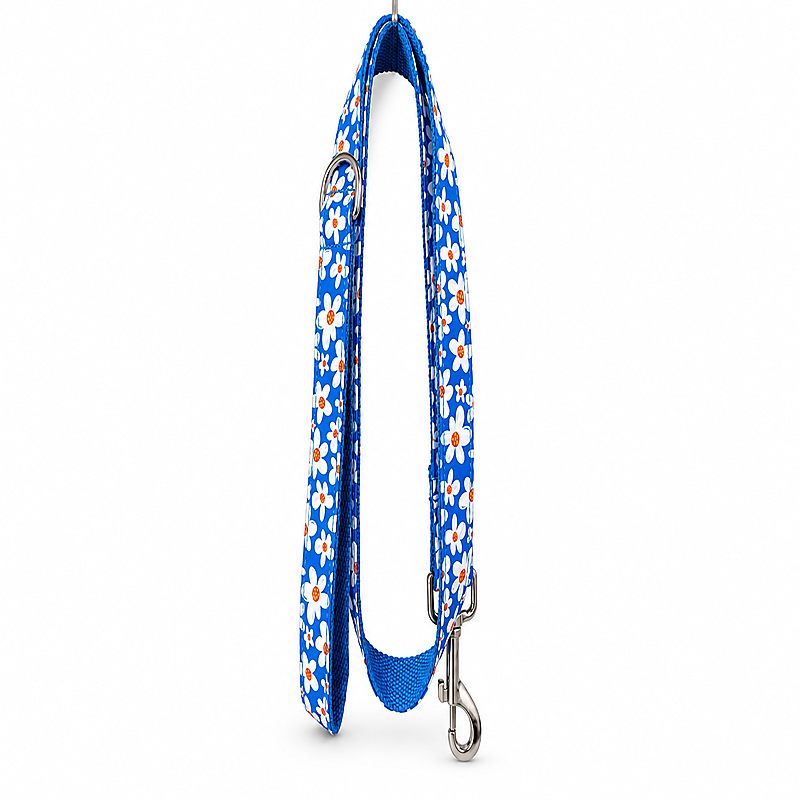 Azure Daisy Dog Leash