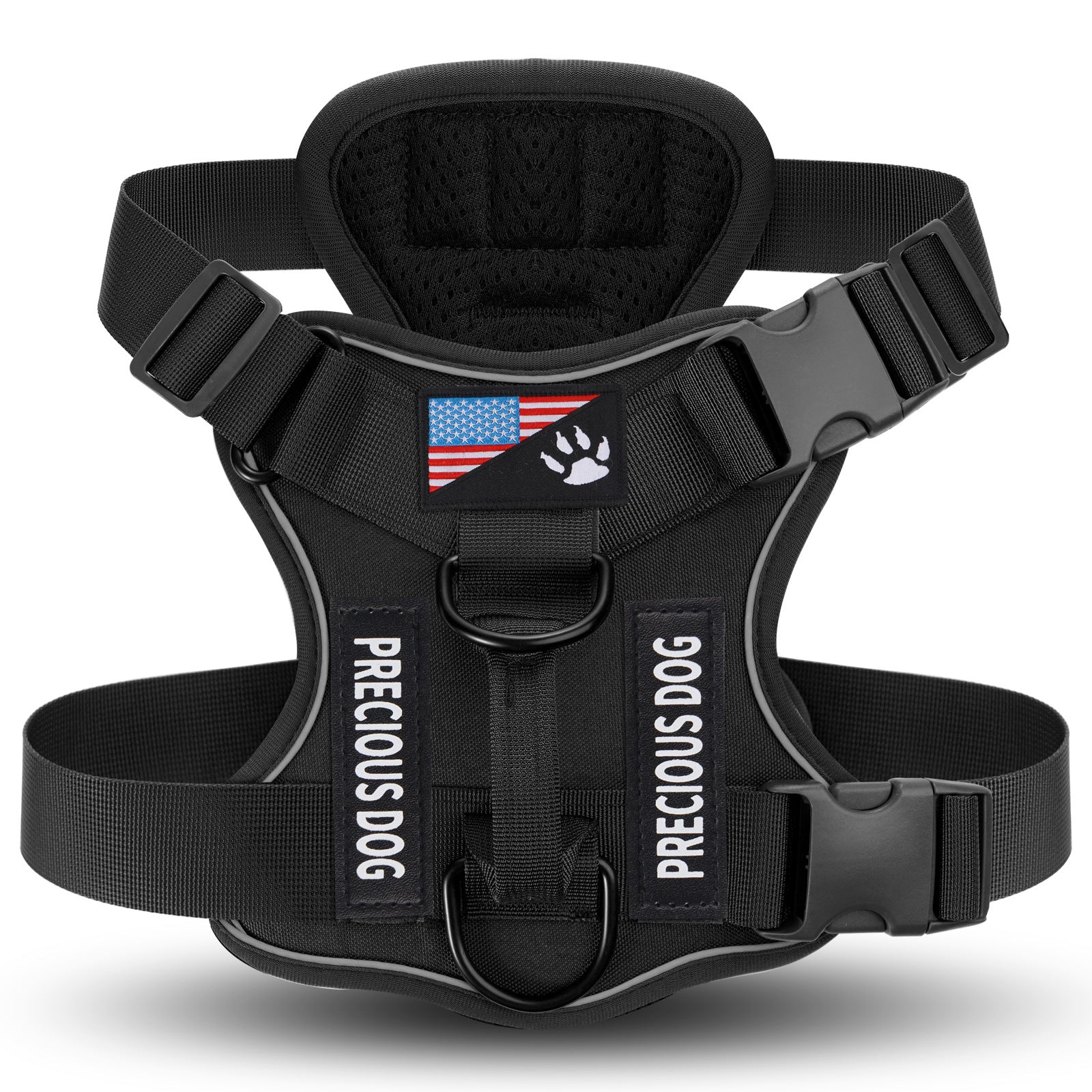 No-Pull Dog Vest Harness - back view