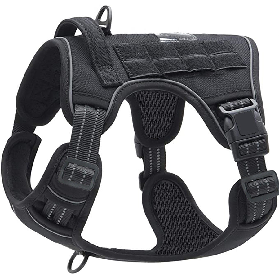 Reflective Tactical Dog Harness – Safety Vest for Dogs