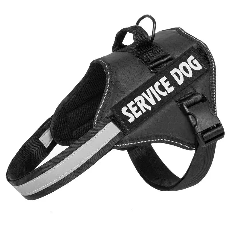 Heavy-Duty No-Pull Dog Vest Harness - on-dog view