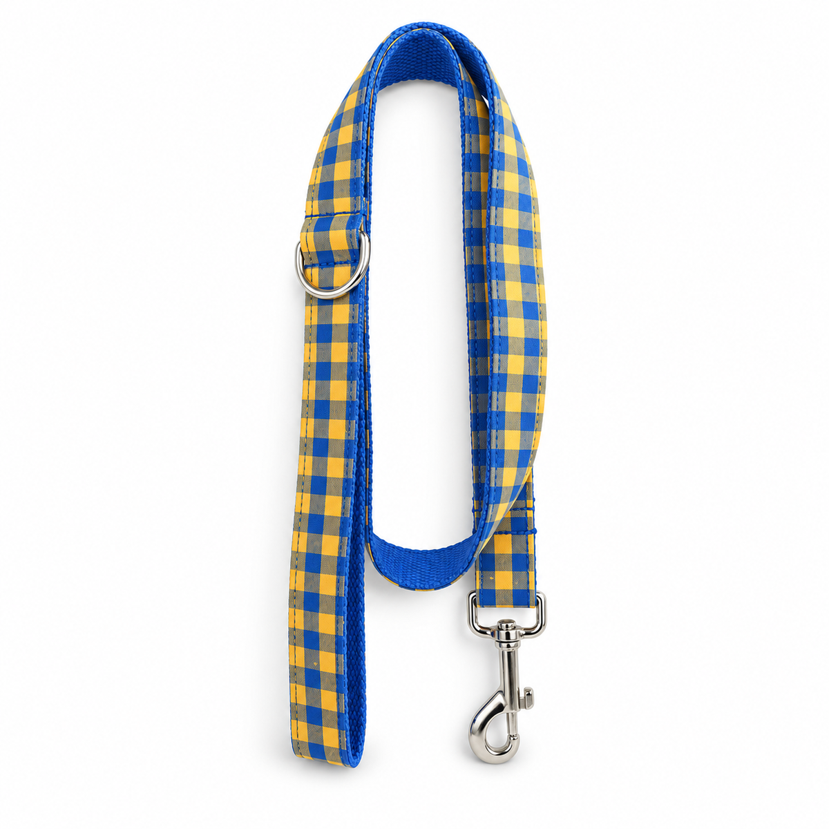 Sunshine Gingham Dog Collar & Leash Set