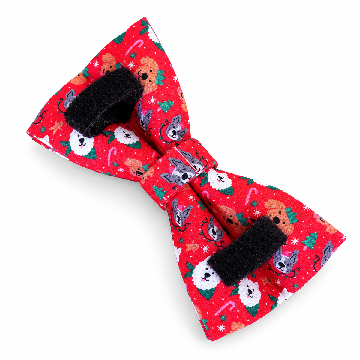 Merry Pups Christmas Dog Bow Tie