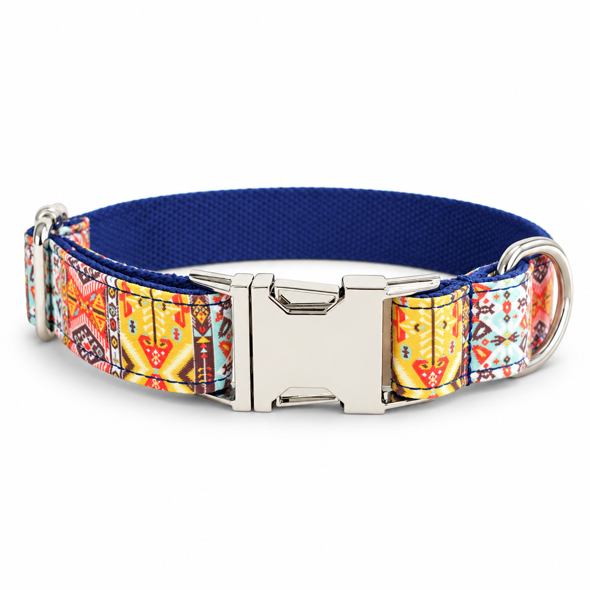 Boho Mosaic Dog Collar & Leash Set