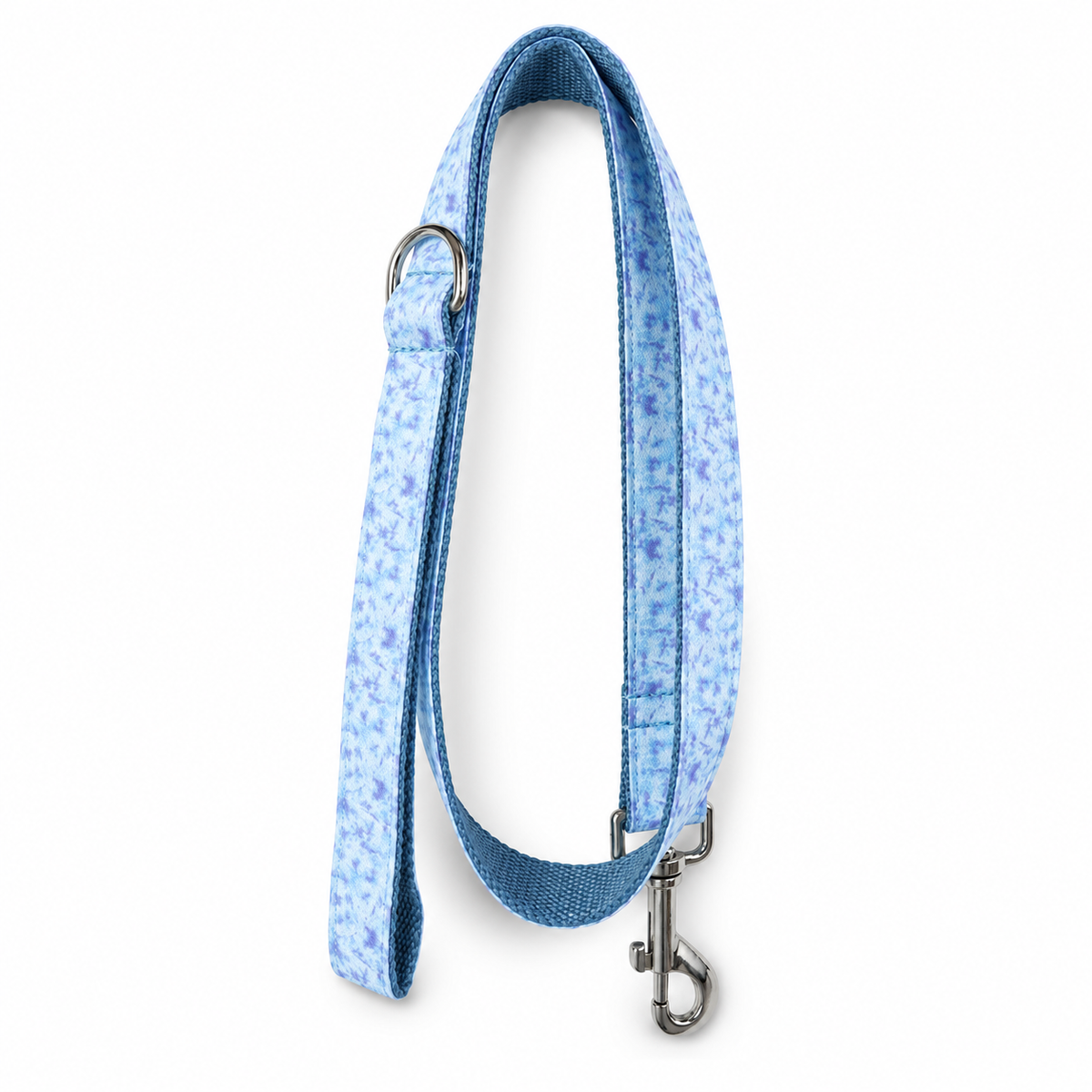 Icy Blue Tie-Dye Dog Leash