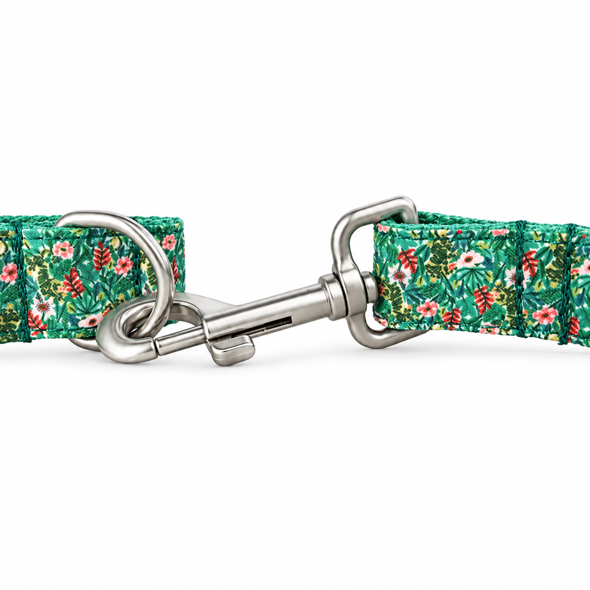 Emerald Tropics Dog Collar, Leash & Bow Tie Set