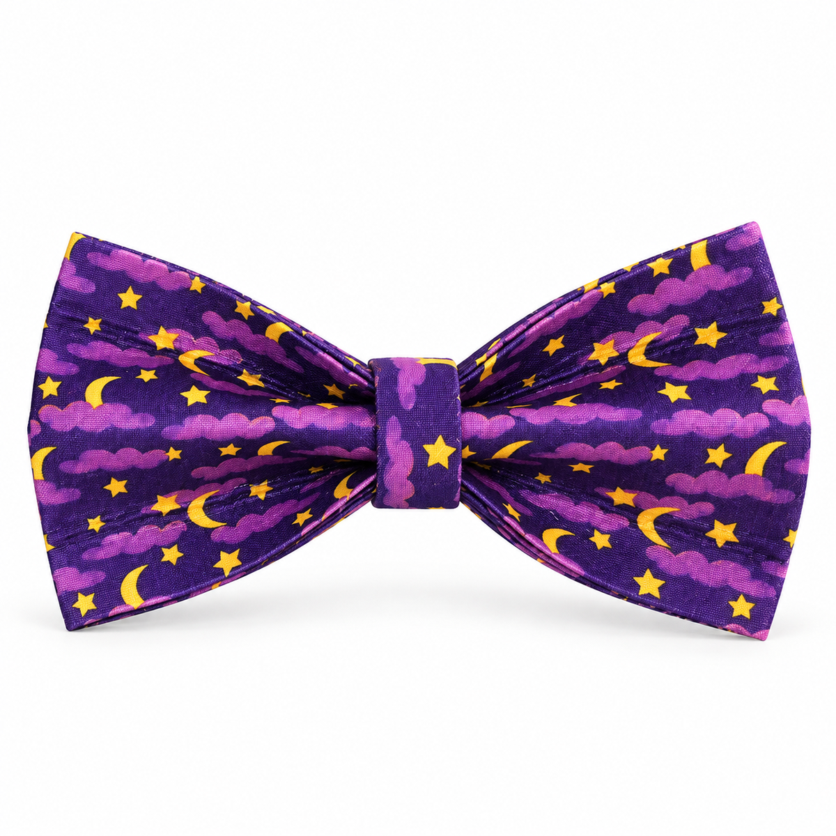 Violet Moonlight Dog Bow Tie