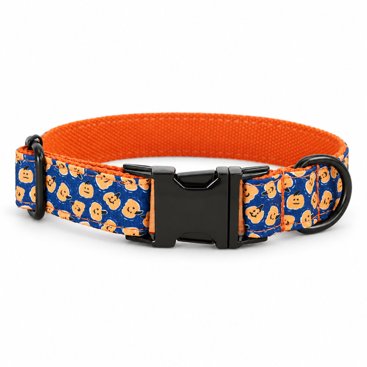 Halloween Trick-or-Treat Pumpkin Dog Collar & Leash Set