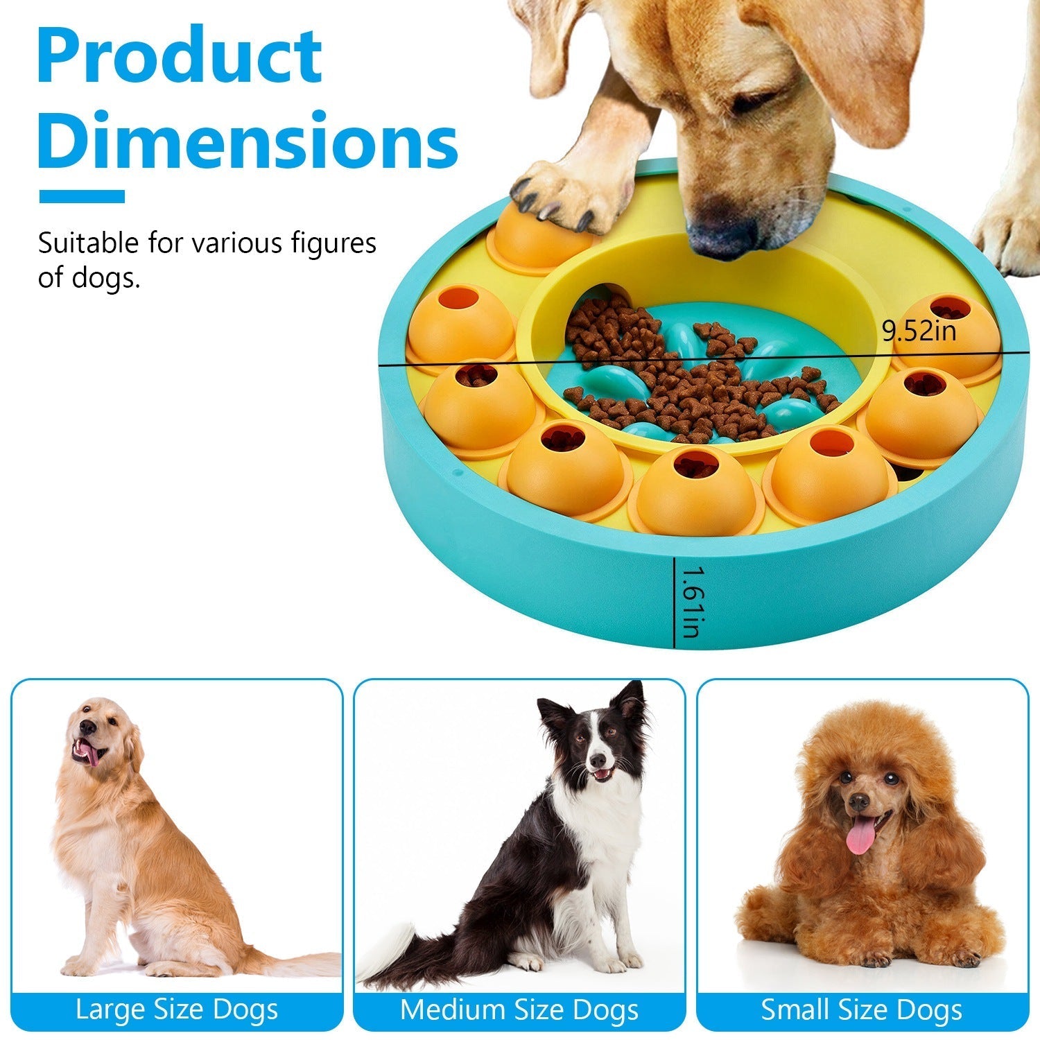 Dog enrichment feeder toy