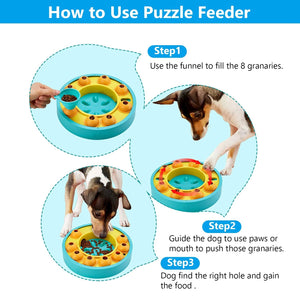 Rotating treat feeder toy for dogs
